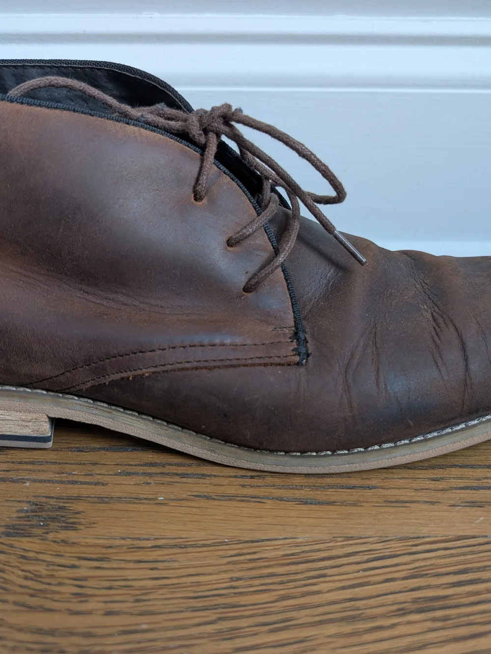 Joseph Abboud Men's Brown Leather Chukka Boots Size 10 D Ankle Desert 40RV 10D40
